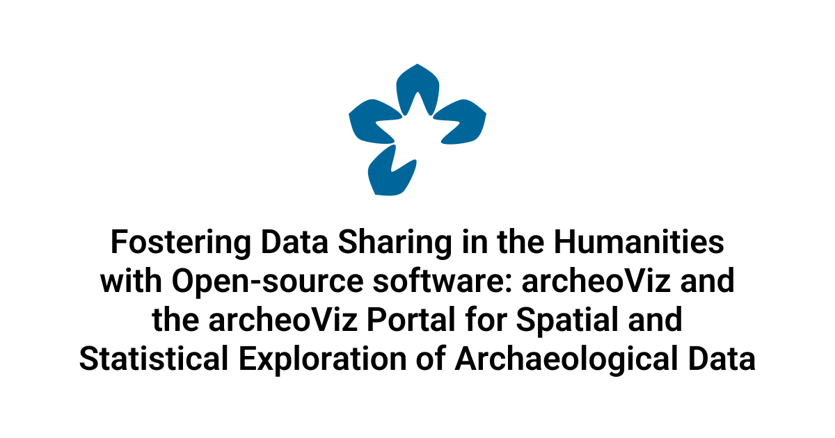Fostering Data Sharing in the Humanities with Open-source software ...